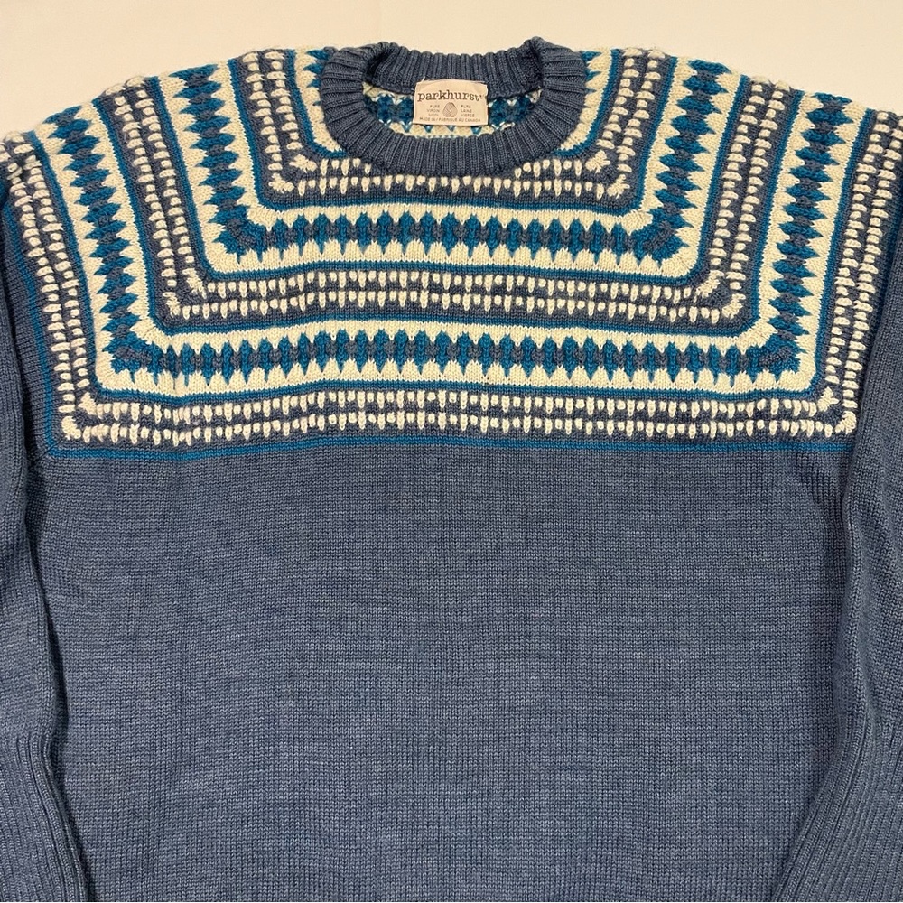 Vintage Parkhurst Pure Virgin Wool Women’s Sweater Size XL